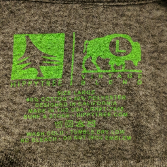 Hippytree Vintage Blend T-shirt - Picture 4 of 4
